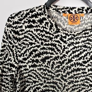 Tory Burch "Tara" Long Sleeve Silk Pull Over Top